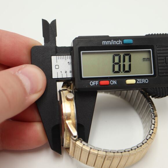 Vintage 1993 Train Disc Watch 33mm MSR Imports Gold Tone Expansion w New Battery - Picture 3 of 15